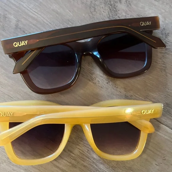 Quay Australia Sunglasses - Yellow and Brown see photos - Picture 5 of 12